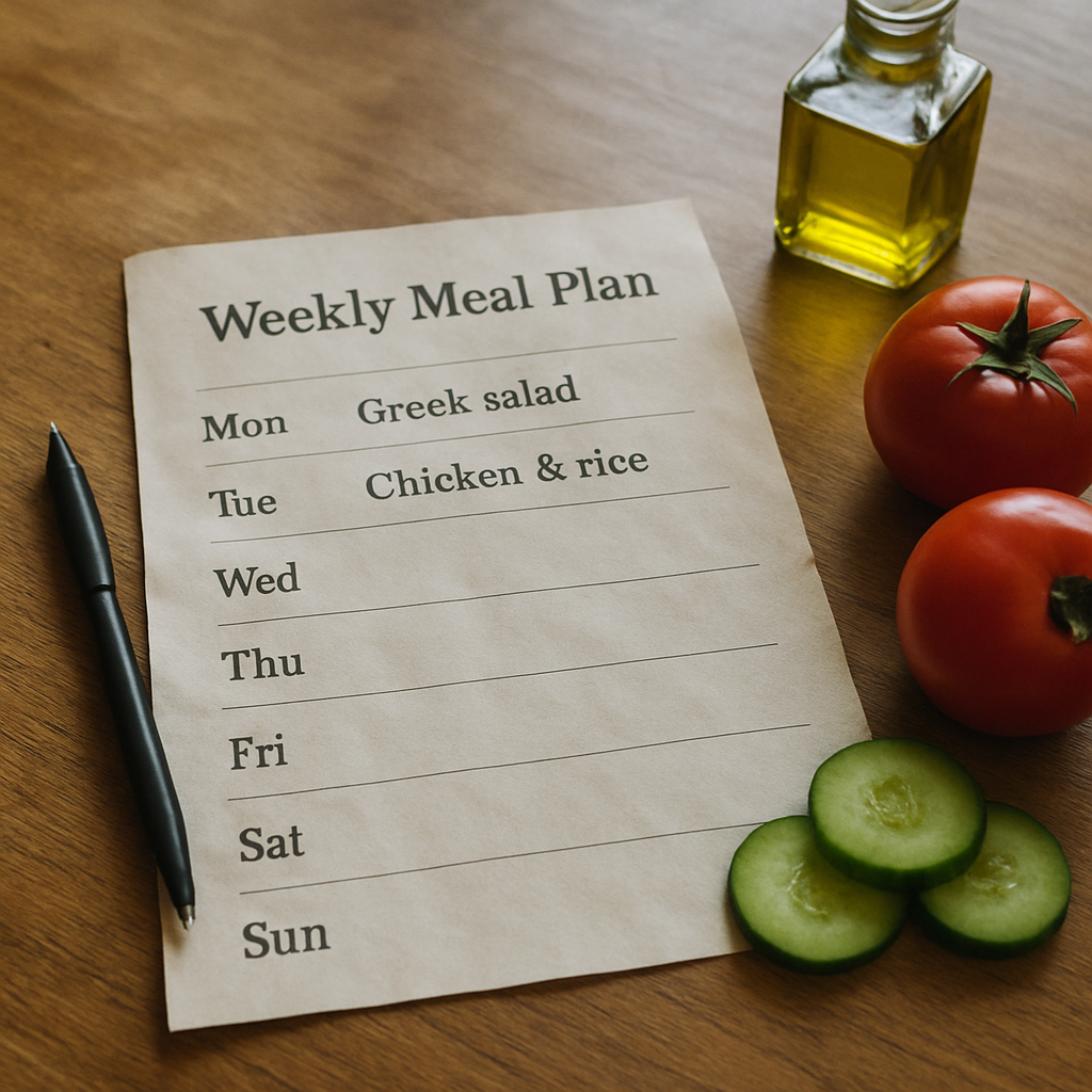 Weekly Mediterranean Dinner Meal Plan