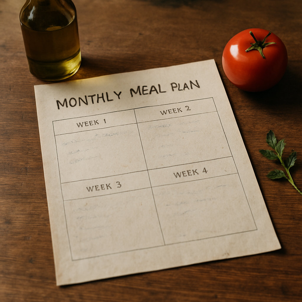 4-Week Mediterranean Dinner Meal Plan
